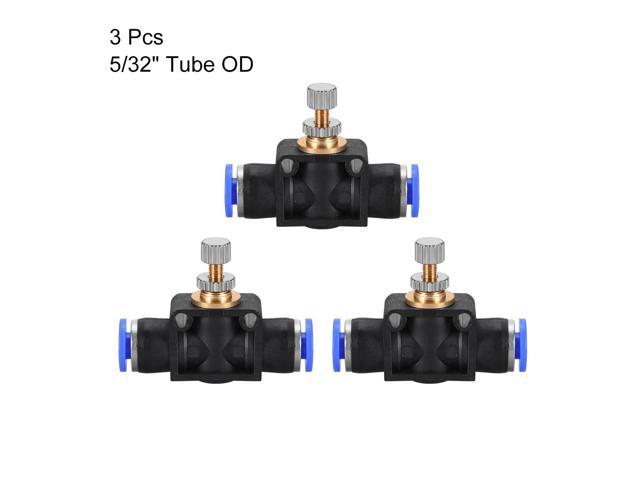 in-Line Speed Controller Union Straight 5/32 Tube OD x 5/32 Tube OD-1 Pcs HONJIE 5/32 Air Flow Control Valve with Push-to-Connect Fitting 