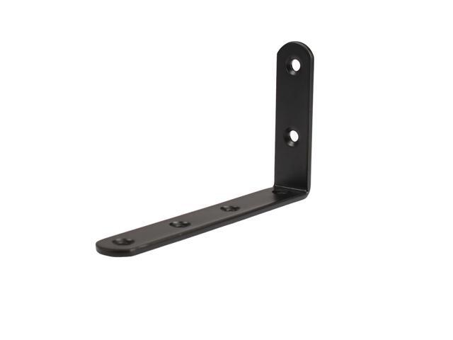 Angle Bracket Stainless Steel 125x75mm Black Corner Brace Fastener L Angle Bracket Stainless Steel 125x75mm Black Corner Brace Fastener L Shaped Right Brackets Protector With S For Furniture