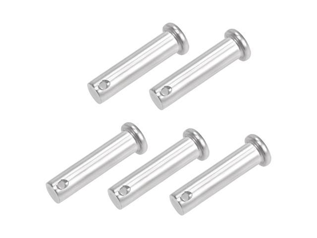 Single Hole Clevis Pins 10mm X 40mm Flat Head 304 Stainless Steel Link Hinge Pin 5pcs