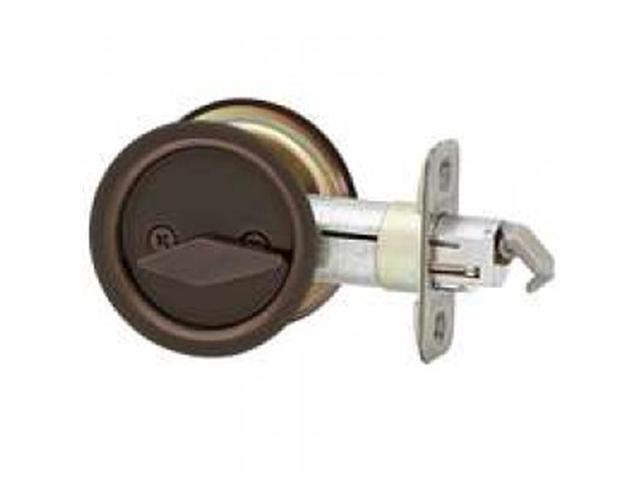 Kwikset 335 11p Round Pocket Door Lock Oil Rubbed Bronze Newegg Com