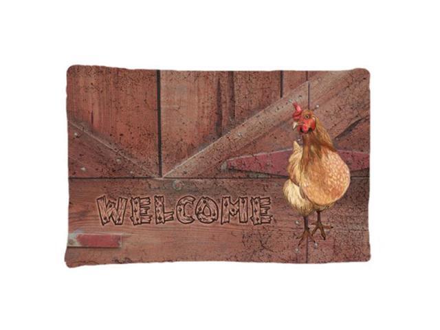 Welcome Chicken Moisture Wicking Fabric Standard Pillowcase Sb3075pillowcase Newegg Com