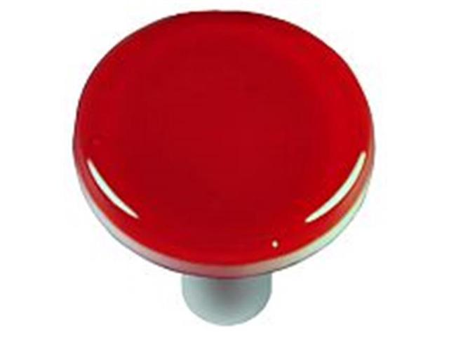 Hot Knobs Hk1004 Kra Red Round Glass Cabinet Knob Aluminum Post