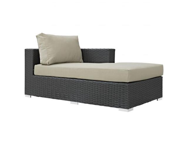 East End Imports Eei 1859 Chc Bei Sojourn Outdoor Patio Fabric Right Arm Chaise Canvas Antique Beige Newegg Com