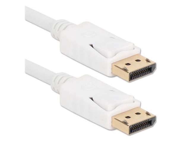 10 White QVS DP-10WH DisplayPort Cable
