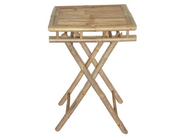 Bamboo 5206 Rectangular Folding Table 28 X20 X19 In Newegg Com