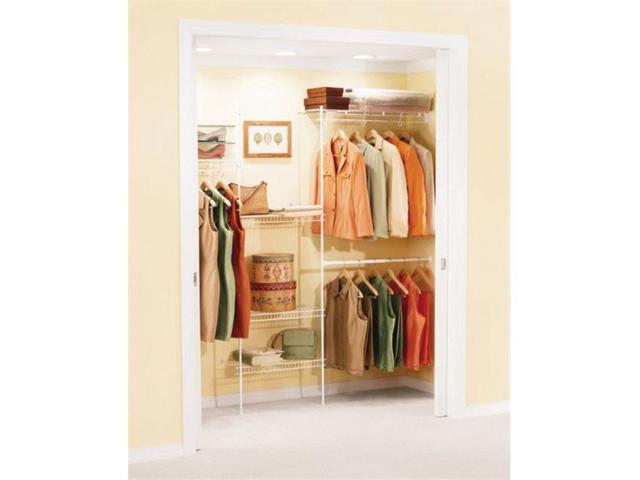 Rubbermaid 3d1100wht Free Slide Wardrobe Organizer White Newegg Com