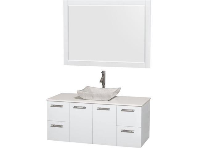 Wyndham Collection Wcr410048sgwwsgs3m46 48 In Single Bathroom