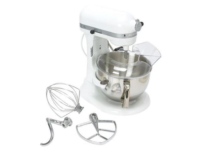 Kitchenaid Kp26m1xwh Professional 600 Series Bowl Lift Stand Mixer Clear White 6 Qt Newegg Ca
