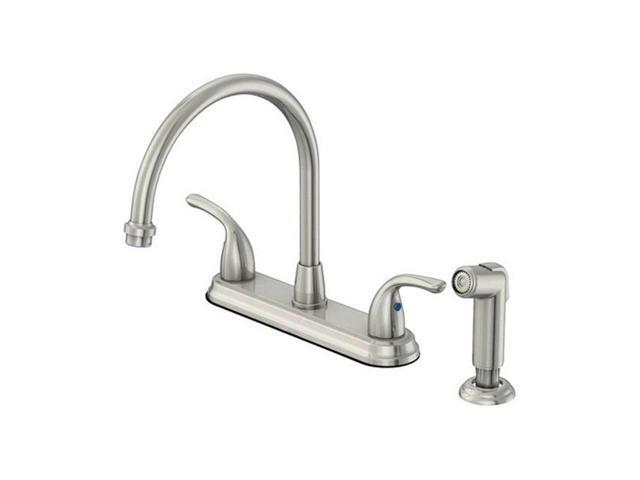 Oakbrook F8fa0001cp Aca1 Pacifica Series Chrome Two Handle Kitchen Faucet Side Spray Newegg Ca