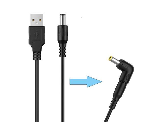 LIANSUM USB to DC 5V Power Cord, Universal DC 5.5x2.1mm Plug Jack Charging  Cable with 10 Connector Tips(5.5x2.5, 4.8x1.7, 4.0x1.7, 4.0x1.35, 3.5x1.35,  