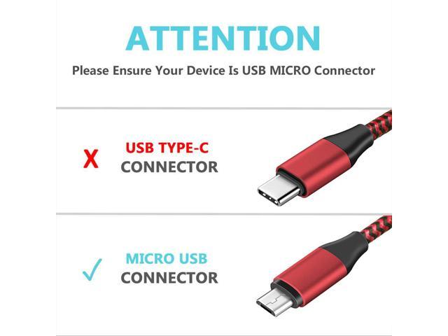 5M 16ft Fast Charge ONLY Micro USB Cable BLACK 4 Samsung Galaxy TabPRO 10.1 8.4 