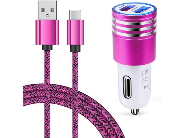 Note 20 10 9 8 Nylon Braided USB A to USB C Charger Cord Compatible with Samsung Galaxy S22 S21 S10 A10e A20 A20E A51 Plus S10E 2-Pack 10ft Moto G7 G8,Red Udaton USB Type C Cable 3A Fast Charging 