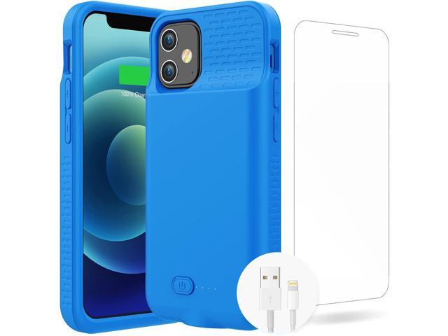6.1 Inch Battery Case for iPhone12 iPhone12 Pro High Performance Real 5000mAh Slim Portable Protective Charging case Rechargeable Extended Battery Pack Charger Case Support Headphones/AirPods 