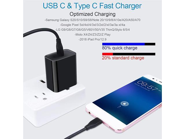 3x 6FT USB iPhone Charging Cable Home House Charger for LG G8 V60 GOOGLE PIXEL 