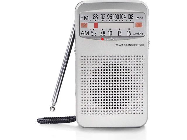  XHDATA D219 Portable AM FM Shortwave Radio Battery Operated  Small Great Reception Radio with Good Sound,Earphone Jack for Gift  Elder,Home,Child [Gray] : Electronics