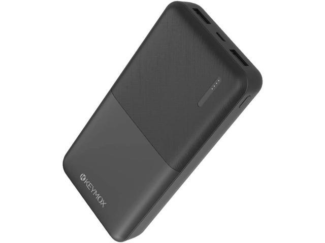 Keymox 20000mAh Portable Charger Model:PW-216A Compatible with iPhone One of The Smallest and Lightest 20000mAh Power Bank iPad and More Samsung Ultra-Compact Battery Pack Black 