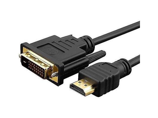 NEW HDMI to DVI-D 24+1 Pin Display Adapter Cable Male Gold HD HDTV 3 5 6 10 15ft 
