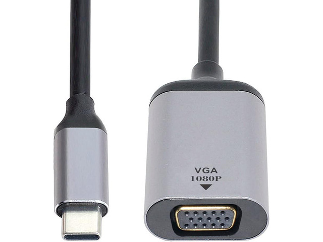Monitor Adapter 1080p 60hz USB C Type C Male to VGA Female Cable for ...