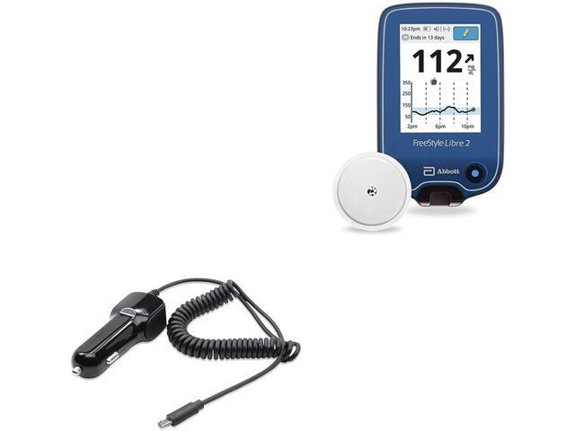 Car Charger For Freestyle Libre 2 Car Charger By Boxwave Car Charger Plus Car Charger Extra Usb Port With Integrated Cable For Freestyle Libre 2 Freestyle Libre 2 Reader Black Newegg Com