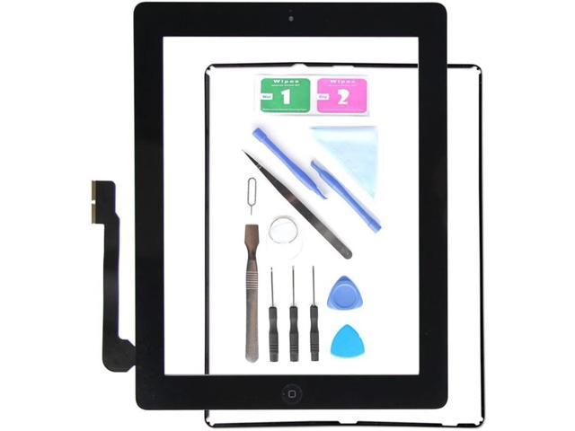 Front Panel Lens For iPad 3 Touch Screen Glass Replacement Digitizer Home Button 