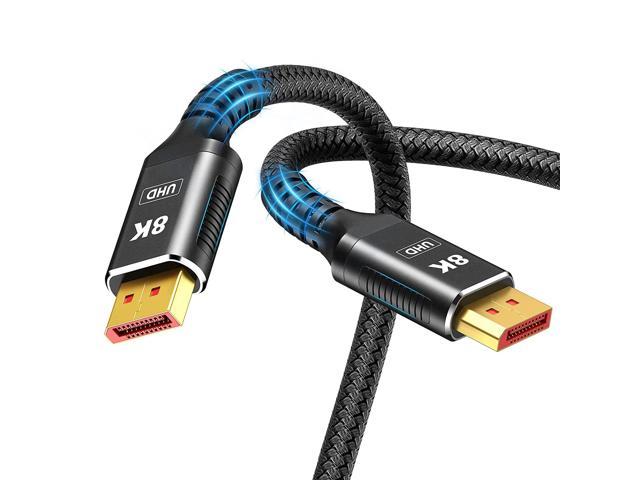 2-Pack DP 1.2/4K 144Hz Compatible ,DP 1.4 Male to Male Ultra High Speed Cord,Support HBR3 Bandwidth of 32.4Gbps,7680 x 4320 @ 60Hz Itramax 8K 60Hz DisplayPort Cable 6.6FT 