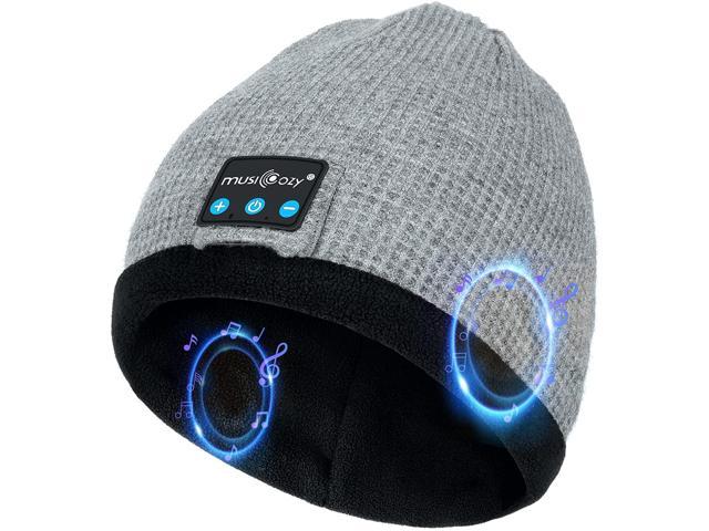 Bluetooth Beanie Hat for Men Women,Wireless Bluetooth 5.2 Music Beanie Headphones,Built-in HD Stereo Speakers & Microphone for Winter Fitness Outdoor Sports 
