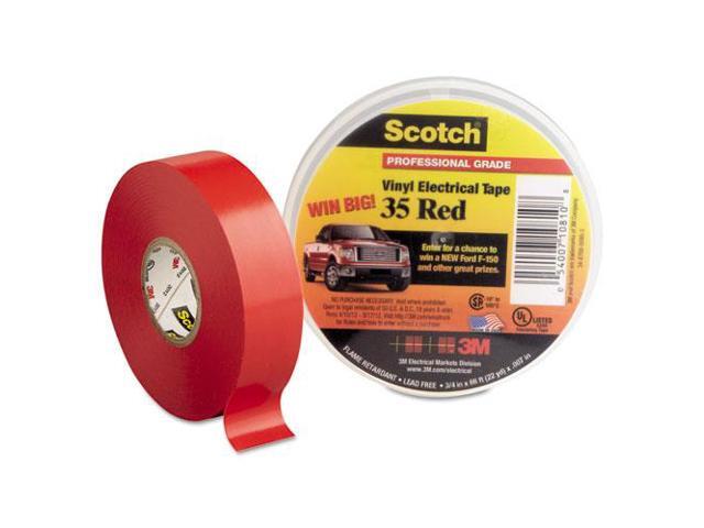 Scotch 35 Vinyl Electrical Color Coding Tape Sold as 1 Roll White 3//4 x 66ft