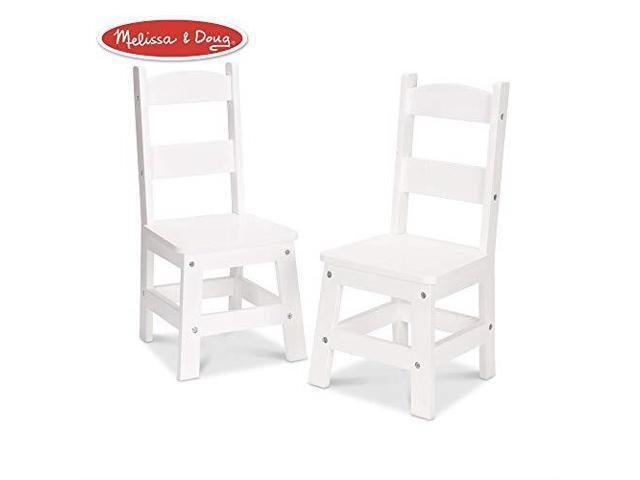Melissa Amp Doug Solid Wood Chairs Chairs For Kids Lightfinish Furniture For A Playroom Durable Construction Set Of 2 28 H X 152 W X 4 L Newegg Com
