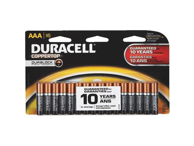 DURACELL CopperTop MN2400 1.5V AAA Alkaline Battery, 16-pack - Newegg.com