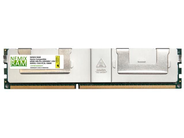 HMTA8GL7AHR4A-H9 Hynix Replacement 64GB DDR3L-1333 PC3L-10600 ECC Load  Reduced Memory by NEMIX RAM