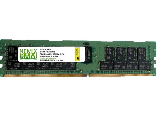 64GB Kit 2x32GB 2933MHz RDIMM 2Rx4 for Dell Servers by Nemix Ram