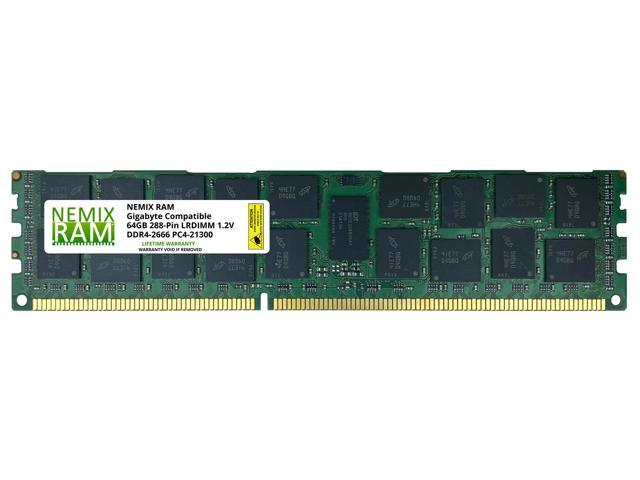64GB DDR4-2666 LRDIMM Memory for Gigabyte MZ31-AR0 AMD EPYC by 