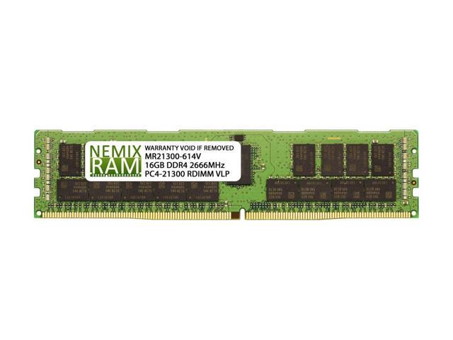 NEMIX RAM 16GB DDR4-2666 1Rx4 RDIMM VLP for Intel R2308WTTYSR