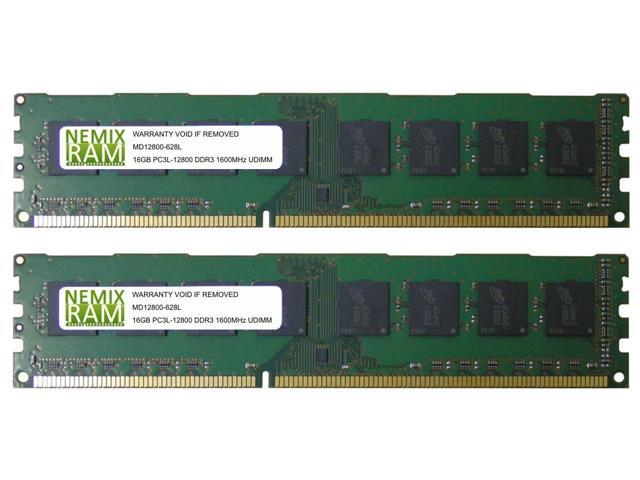 NEMIX RAM 16GB DDR3L-1600 2Rx8 UDIMM Memory for SUPERMICRO Motherboards 2 X 8GB