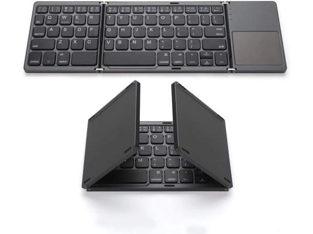 klima liter Påhængsmotor Foldable Bluetooth Keyboard, Gimibox Pocket Size Portable Mini BT Wireless  Keyboard with Touchpad for Android, Windows, PC, Tablet, with Rechargeable  Li-ion Battery-Dark Gray - Newegg.com