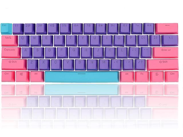 HYSSP 60 Percent keycaps Set, PBT Backlit Keycaps OEM Profile Keycaps ...