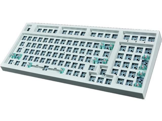 98 Key Mechanical Keyboard Kit Rgb Backlits Kailh Hotswap Socket Customize Diy Pcb Plate Case Type C Wired White Newegg Com - Diy Mechanical Keyboard Cover