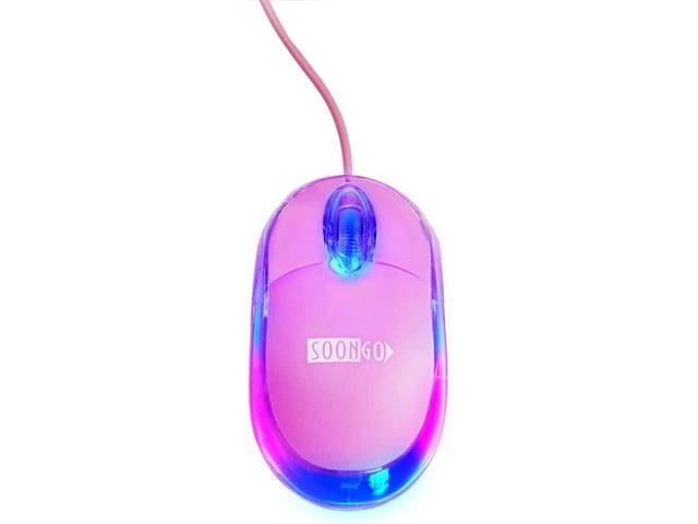 hot pink computer mouse