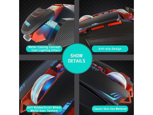 cnymany gaming mouse wired