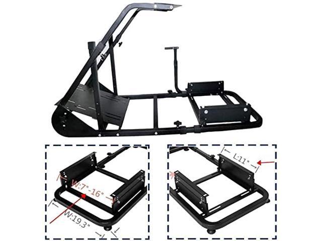 Hottoby G29 Driving Simulator Cockpit Racing Wheel Stand for Logitech G25 G27 G920 Gaming Fame Racing Wheel Shifter Pedals Seat Not Included