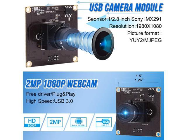 4K USB Camera USB Webcam Mini Camera,3.6mm Lens USB with Cameras Full HD 2160P USB Cameras with Box Housing,High Definition Cameras USB with Sony IMX317,UVC Support,Plug&Play for Windows,Android,Mac