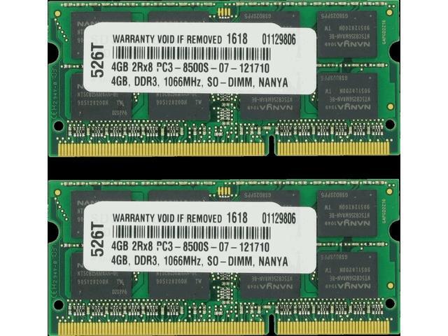 8GB 2x 4GB Memory for Lenovo Notebook DDR3 PC3-8500 1066MHz RAM