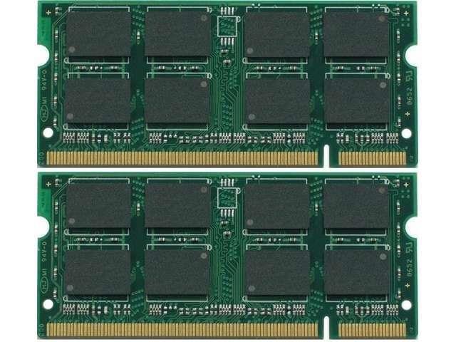 Micron 4GB 2x2GB PC2-5300 DDR2-667Mhz 200pin Non-ECC Low Density Desktop Memory