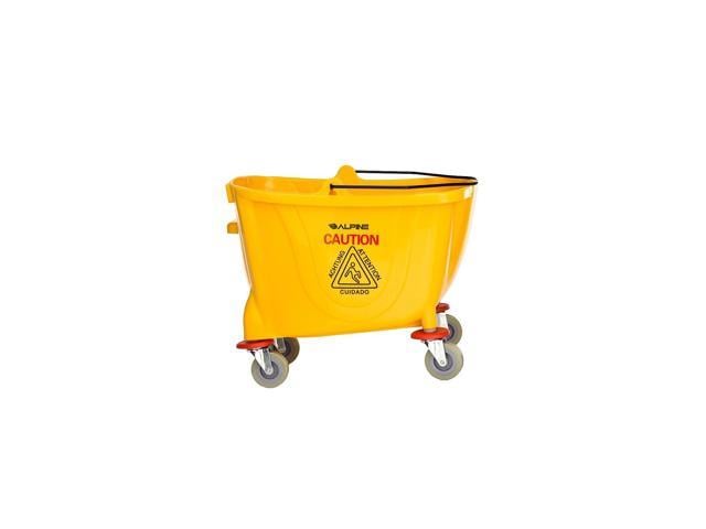 Yellow, 36 Qt. Mop Bucket with Side Wringer – Alpine