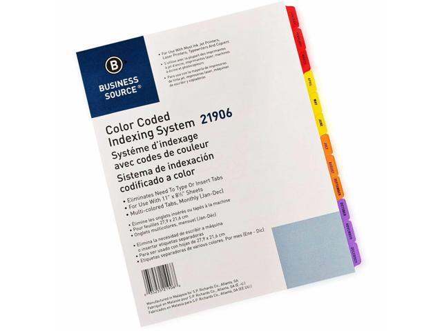 WHITE Plastic A4 20 Tab PP Index Divider