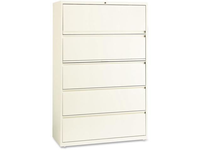 Lorell Lateral File 5 Drawer 42 X18 X67 Cloud 22958 Newegg Com