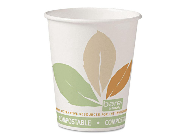 SOLO Cup Company 370PLA-J7234 10 oz Bare Hot Cups - 1 Case (1000 Cups ...