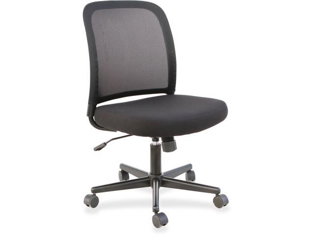 Lorell Mesh Back Armless Task Chair Fabric Seat Lorell Mesh Back Armless Task Chair