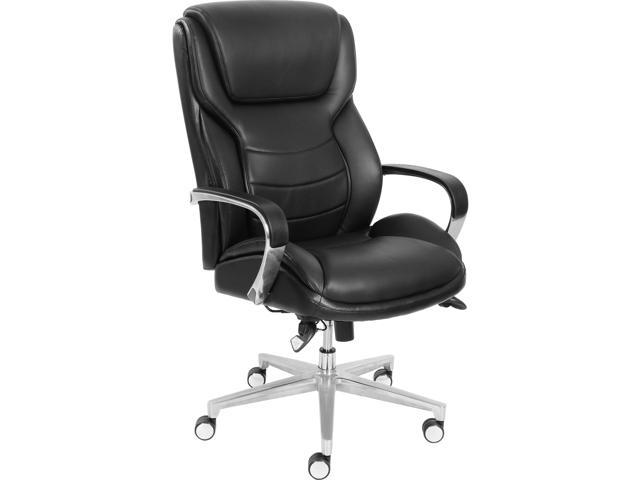 La-Z-Boy ComfortCore Gel Seat Executive Chair - Faux Leather Black Seat - Faux Leather Black Back - 28.5" Width x 32.8"
