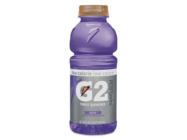 Gatorade G2 Perform 02 Low-Calorie Thirst Quencher Grape 20 oz Bottle 24/Carton